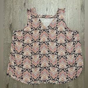 Maurices Sleeveless Blouse with Sexy Back Detail, 2X